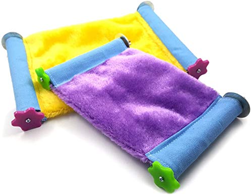 Litewoo Bird Nest Bed Hammock Hanging Parrot House Perch Stand for Cage (L) | Warm & comfortable, 10.24"x7.09", easy to install, for resting and playing, for/parrot/parakeet/cockatiel/lovebird/conure - size: L