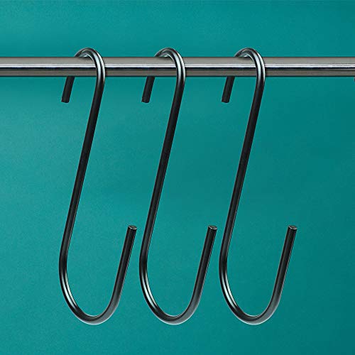Vindar 3 Pack 6 Inches Bird Feeder Hook Heavy Duty Big S Hooks Hangers for Kitchen, Office, Wind Chimes, Lanterns, Gardening Tools, Hummingbirds Feeders, Bird House, Lanterns - color: 3 Pack 6 Inches