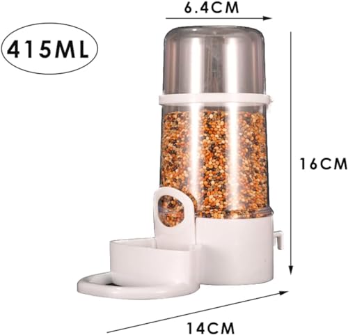 Automatic Bird Food Feeder Bird Seed Bowl with Clip Parrot Dispenser Bottle Food Cup Bowls for Parrot Cage
