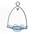 Birds Choice BBFF Bluebird Flower Feeder, Hanging Feeders, 3 Ounces, Blue | Petite Hanging Cup Bluebird Feeder for Mealworms and Dried Fruit, Simple to Fill and Rinse Clean