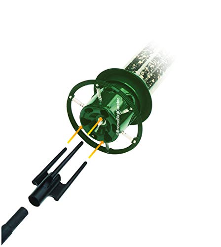 Pole Adaptor for Pole Mounting a Squirrel Buster Plus Bird Feeder, Black (FEEDER & POLE NOT INCLUDED), for 1-inch Pole ONLY