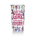 Jztco Anime Merch 20 oz Tumbler Kawaii Stuff Manga Coffee Mugs | Funny Insulated Tumblers Thermal Cup for Sports Travel Graduation Birthday Gifts for Anime Lovers Fans Women - color: Multi 1296