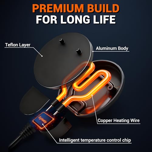 Chicken Water Heater for Winter with Immersion Design, Bird Bath & Livestock De-Icer, Fish Tank and Water Trough Heater with Automatic Thermostat — Prevents Freezing for Poultry, Turtle & Koi Pond