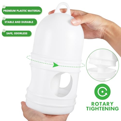 Zerodeko 2pcs Pigeon Water Dispenser, Bird Waterer for Cage, Odorless Plastic Automatic Drinking Feeder for Pigeons Doves Parakeets Easy to Clean