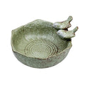 Small Ceramic Birdbath Bowl, 5.9 Inches Wild Bird Feeder Food Holder Container Bird Feeding Tray for Outside Bee Water Bath Outdoor Garden Decor