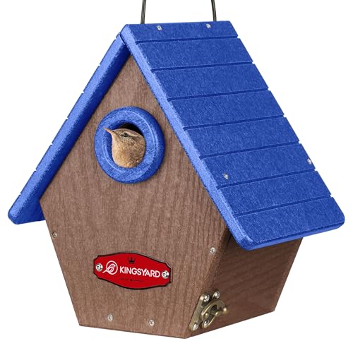 Kingsyard Recycled Plastic Bird House for Outdoors X 2