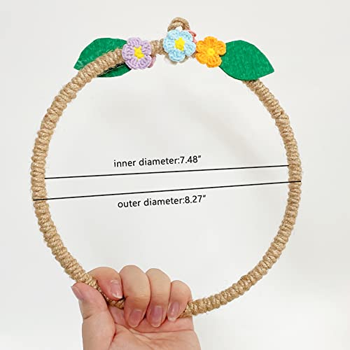 La La Pet® Bird Rope Swing with Hanging Hook Bird Rope Perch Bird Swing Perch Bird Perch Stand Bird Cage Toy for Parrot Budgie Parakeet Cockatiel Cockatoo Conure Large - color: Large