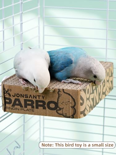 7.3 Inch Paper Bird Toys, Bird Platform, Parrot Toy, Help Birds Clean Beak, Release Stress, Reduce Boredom - Suitable for Budgie, Cockatiel, Lovebird, and Other Small to Medium-Sized Pet Birds - size: M