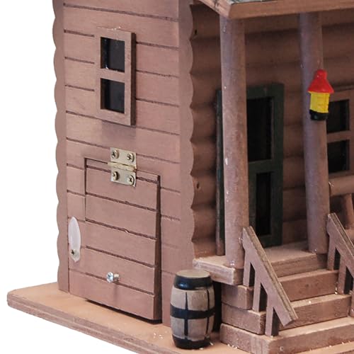 Home Bazaar Log Cabin Bird House
