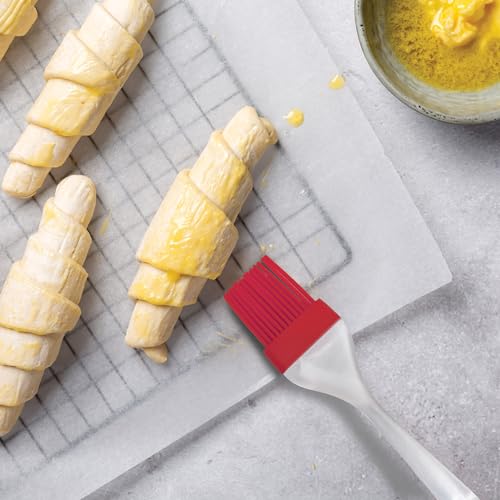Mrs. Anderson’s Baking Silicone Pastry Brush, Heat-Safe Shed-Proof Bristles, 1.5-Inch, For Butter, Egg Wash, Glaze, And Baking Prep - size: 8.5 x 1.5-Inch