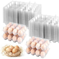 100 Pack 12 Count Plastic Egg Cartons - Bulk Cheap Clear Reusable Egg Containers for Chicken Eggs, Dozen Egg Storage Solutions. - size: 3x4，100Pack