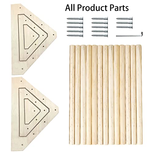 3 Pack Chick Perch Chick Toys Chick Wooden Roosting Bar Chick Jungle Gym Perch Stand for Chicken Brooder, Coop Baby Chicks