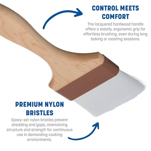 SPARTA 4039800 Nylon Wide Brush, Flat With Nylon Bristles, 3 Inches, Tan - size: 3" Wide Brush