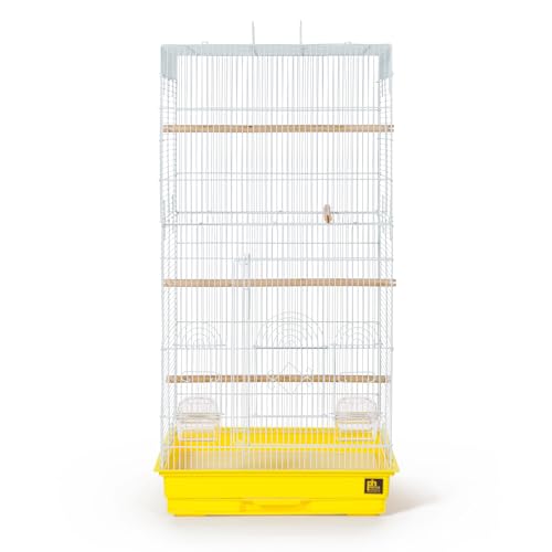 Prevue Pet Products SPECONO1818H-Y Tall Tiel Cage, Yellow - color: Yellow