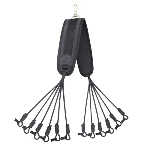 WAYNE'S DOG Canvas Bird Game Carrier, Waterfowl Dove Small Animal Game Carrier Hanger Tote Shooting Accessories (Black) - color: Black
