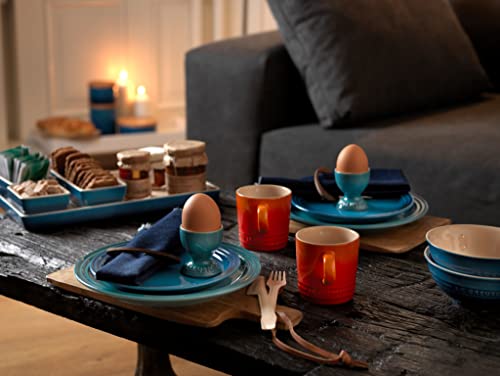 Le Creuset Stoneware Egg Cup, 2", Flame - color: Flame, size: 2 x 2.25 Inches (Single)