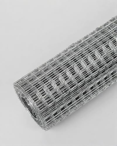 Hardware Cloth 16in x 10ft 1/2 Inch 19 Gauge, Hot-Dipped Galvanized Welded Wire Mesh, Low Carbon Steel, Animal Cage Wire Netting, Garden Wire Mesh - size: 1/2inch 16in×10ft