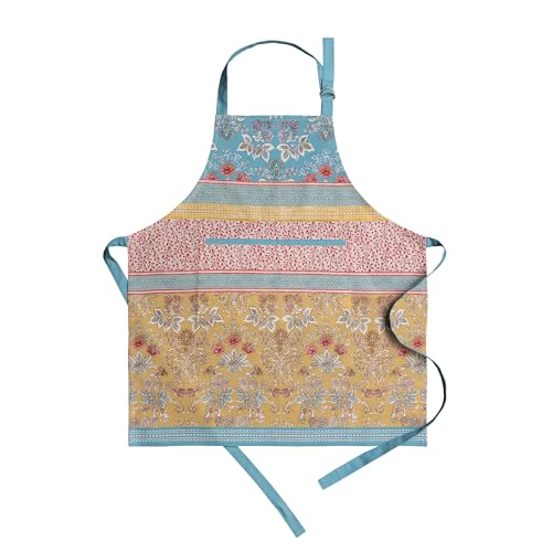 Maison d' Hermine Aprons for women with Pocket 100% Cotton (27.50"x31.50") | Adjustable Neck Strap & long ties Apron Men Chef Wedding Cooking Gardening Server Maid - color: 003 - Marquise