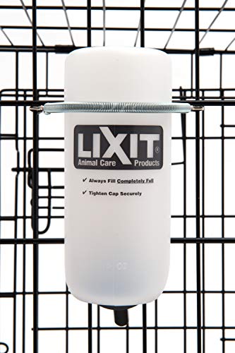 Lixit® Wide Mouth Water Bottles for Small Dogs (White, 16 Ounce)