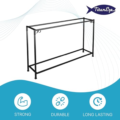 55 Gallon Double Aquarium Stand (2 Stands in 1), Fish Tank Stand, Bird Cage Stand, 50.5" W x 32" H x 13" D