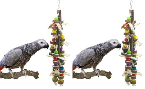 EBaokuup Wood Bird Chewing Toys-Blocks Parrot Tearing Toys Best for Finch,Budgie,Parakeets,Cockatiels, Conures,Love Birds and Amazon Parrots (Pack of 2) - size: style 11 (Pack of 2)