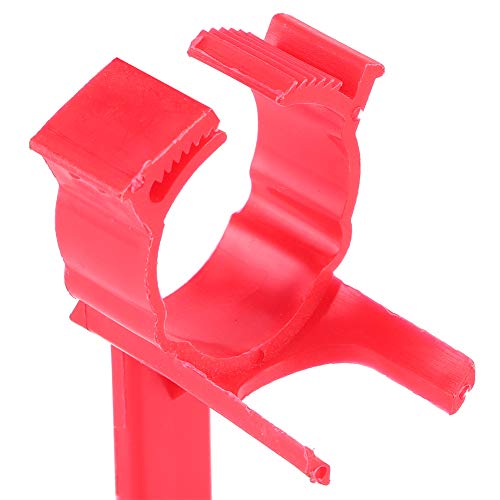 Chicken Waterer, 20Pcs Chicken Nipple Drinker Cups Waterer Hanging Cup Drinking Water Tool Farm Supplies Red