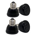 Mini Reptile Heat Lamp Bulb Ceramic Infrared Heat Emitter 4 Pack E26 | E27 No Light for Bearded Dragon Gecko Turtle Lizard Snake Chicken Brooder Nocturnal Terrarium Chameleon (50 Watts)