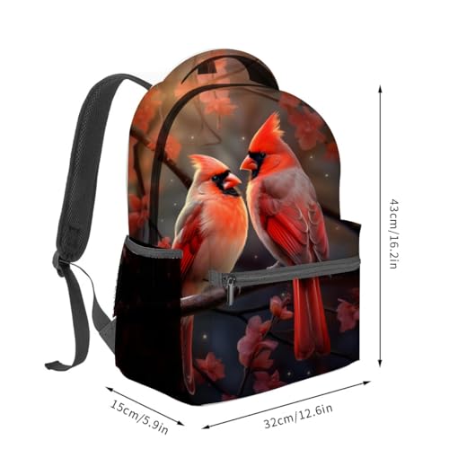 Cardinal Bird Backpack Travel Backpacks Laptop Rucksack,School Bookbag for Women Kids Boys Girls,Nature Back Pack Accessories Bags,Ideal Gifts for Work, Outdoor Adventures - color: Color18