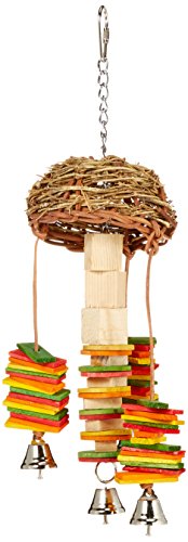 Featherland Paradise, Hanging Bird Toy for Chewing, Preening & Foraging, Basket Twister