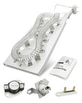 Dryer Heating Element Kit Fit for Maytag MED3500FW1 MED5500FC1 MED5500FC2 MED5500FW1 MED5500FW2 MED5630HC0 MED5630HC1 Fit for Whirlpool WED5100HC0 WED5100HC1 WED5100HC2 WED5100HC3 - style: 1 x MED6230HW1 heating element, 1 x 279973 dryer thermostat fuse k