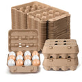 25 Pack Egg Cartons, 3x4 Style Reusable Egg Cartons Cheap Bulk | Natural Paper Pulp Egg Cartons Bulk, Sturdy Egg Holder for Fridge, Egg Carton for Fresh Chicken Eggs