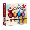 Fantasy Bird Puzzles for Adults 1000 Pieces, Funny Animal Art Jigsaw Puzzles, Colorful Chicken Impossible Puzzles - color: Pt-1040