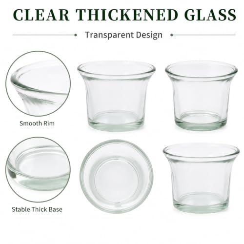 DECHOUS 9Pcs Glass Birds Feeder Replacement Cups, Oriole Jelly Feeder Cups | 2.5 Inch, Jelly Feeder Cups for Oriole and Hummingbirds, Garden, Patio, Balcony, Outdoor Bird Feeder Accessories