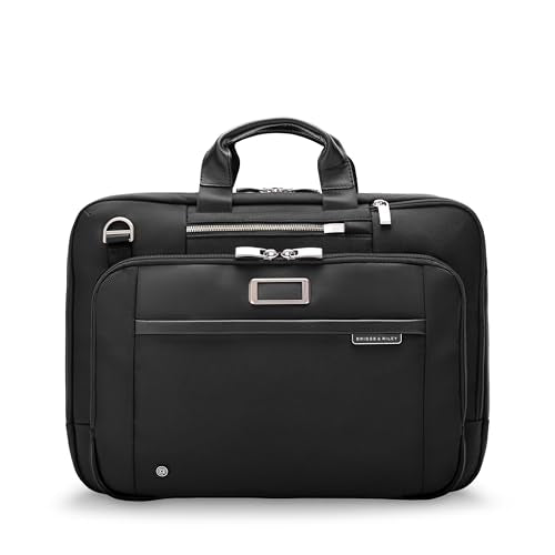 Briggs & Riley @work Large Expandable Briefcase Bag, Black - color: Black, size: Large Expandable Brief