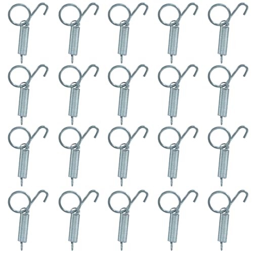 BokWin Metal Spring Cage Latch Hook, 20 Pack | Multi-Functional Fastener, For Rabbit, Dog, Cat, Birds, Rodents, Guinea Pig, Hamster, Parrot, Hedgehog, Cage Door Security