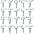 BokWin Metal Spring Cage Latch Hook, 20 Pack | Multi-Functional Fastener, For Rabbit, Dog, Cat, Birds, Rodents, Guinea Pig, Hamster, Parrot, Hedgehog, Cage Door Security