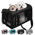 Soft-Sided Cat Carrier 18x11x11 in Expandable Travel Pet Bag 15LBS | For Cats and Small Dogs with Anti-Scratch Mesh Washable Mat Collapsible Escape-Proof Airline Approved with Shoulder Strap - color: Black, size: 11.0"L x 11.0"W x 18.0"H