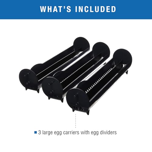 Brinsea Large Egg Carriers for Ovation 28 Incubator, Goose-Size Eggs, 3 Pack | Authentic Brinsea parts for Ovation 56 EX enables incubator to hold 9 goose eggs or 66 quail eggs in 2 rows with dividers - size: Ovation 28 (28 Eggs)