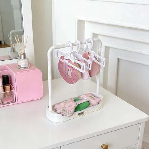 Makeup Sponge Rack, Sponge Drying Rack For Storing Beauty Eggs Display Rack, Makeup And Beauty Mixed Sponge Storage Rack, Makeup Sponge Box,1 Drying Rack and 10 Hangers