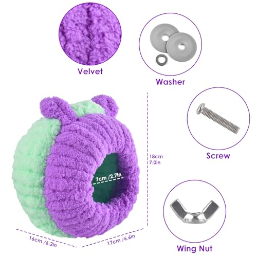 KATUMO Conure Nest, Bird Breeding Nest Cockatiel Snuggle Bed for Budgie, Parakeet, Cockatiel, Conure, Lovebird, Canary, Finch, Hamster, Small Pets - size: L (Lilac)