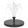 Solar Fountain, 1.5W Solar Bird Bath Fountains Pump Floating Solar Powered Water Fountain with 6 Nozzles and Fixer, Solar Fountain for Bird Bath, Outdoors, Garden, Pond, Pool - color: Black-1.5w