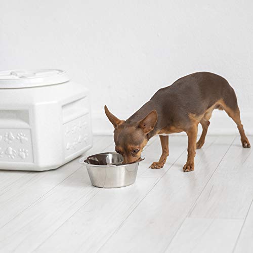 Gamma2 Vittles Vault Dog Food Storage Container with Airtight Lid, holds up to 10-15 Pounds of Dry Pet Food, Cat Kibble and Bird Feed, BPA Free, Made in USA, Without Scoop