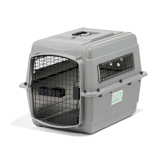 Petmate Sky Kennel - For Air and Travel, Airline Compliant Dog Crate for Pets up 15-30 lbs, Heavy Duty Dog Kennel, Made in the USA- 28 Inches - size: 28 Inch