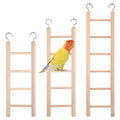 Bird Ladder for Cage, 3 PCS Bird Cage Ladder Wooden Hanging Parrot Wood Step Parakeet Ladders Climbing Small Wooden Ladders for Birds Parakeets Parrots Cockatoo Lovebirds (4 Step, 5 Steps, & 6 Steps)
