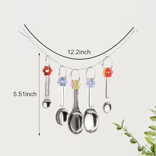 Hypeety Stainless Steel Bird Bell Toys Heavy Duty Hanging Bell Toy for Cage | Rustproof, durable, safe for metal cage, easy-hanging, with 5 spoons, for cockatoo/macaw/african grey/large parrots and birds - color: 5 Spoons