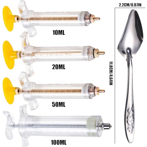 Baby Bird Feeding Syringe Set, Small Pet Parrot Feeding Tubes for Birds, Hand Feeding Tubes Kit Parrot Feeder Food Feeding & Watering Supplies for Small Pet Baby Birds (100ML) - color: 100ML