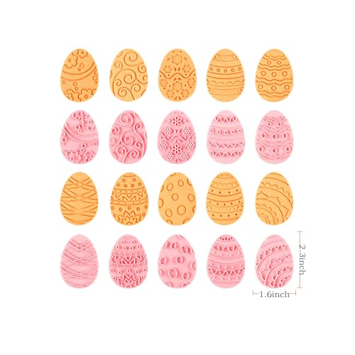 10pcs Easter Eggs Cookie Cutters Stamps Biscuit Baking Tools Embossing Cookie Molds (With 30 Easter bags B) - color: Easter eggs