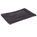 Petmate Aspen Pet Rectangular Kennel Mat, Dark Gray, for 28' Crates - size: 20-30 lbs