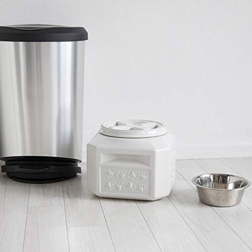 Gamma2 Vittles Vault Dog Food Storage Container with Airtight Lid, holds up to 10-15 Pounds of Dry Pet Food, Cat Kibble and Bird Feed, BPA Free, Made in USA, Without Scoop