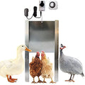 Opener with Motor & Timer (1 Year Warranty) | Heavy Duty | Made USA | Auto Pop Door Opener | Chicken Coop Accessories | Metal